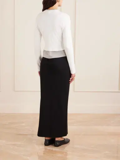 LESET Nando Ribbed Cotton-jersey Cardigan | Thumbnail 4 LESET Nando Ribbed Cotton-jersey Cardigan | Thumbnail 4