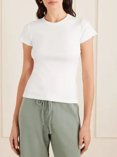 LESET Nando Ribbed Cotton-jersey T-shirt | Thumbnail 3 LESET Nando Ribbed Cotton-jersey T-shirt | Thumbnail 3