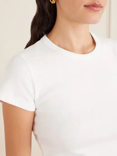 LESET Nando Ribbed Cotton-jersey T-shirt | Thumbnail 5 LESET Nando Ribbed Cotton-jersey T-shirt | Thumbnail 5