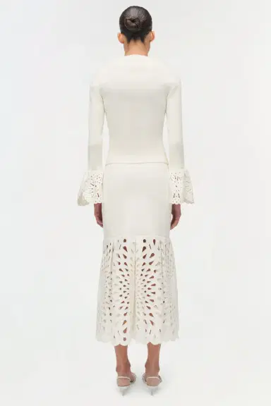 Simkhai Eveletta Embroidered Knit Midi Skirt | Thumbnail 6 Simkhai Eveletta Embroidered Knit Midi Skirt | Thumbnail 6