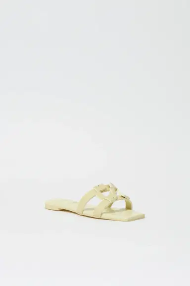 Simkhai Simkhai Monogram Snake Leather Flat Slide | Thumbnail 2 Simkhai Simkhai Monogram Snake Leather Flat Slide | Thumbnail 2
