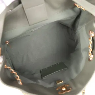 Chanel Chanel Small Coco Hobo Bag Khaki Calfskin Antique Gold Hardware | Thumbnail 8 Chanel Chanel Small Coco Hobo Bag Khaki Calfskin Antique Gold Hardware | Thumbnail 8