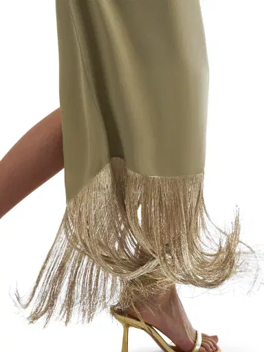 Taller Marmo Berlin Fringe Dress | Thumbnail 4 Taller Marmo Berlin Fringe Dress | Thumbnail 4