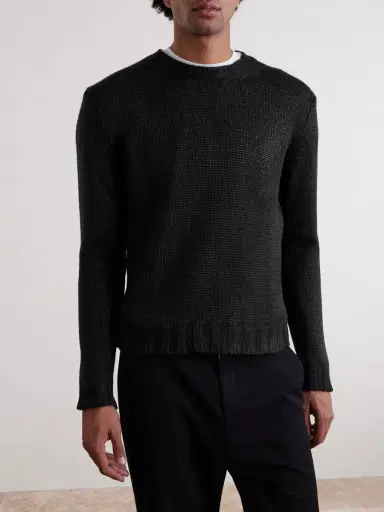 Saman Amel Gio Silk Sweater - Men | Thumbnail 3 Saman Amel Gio Silk Sweater - Men | Thumbnail 3