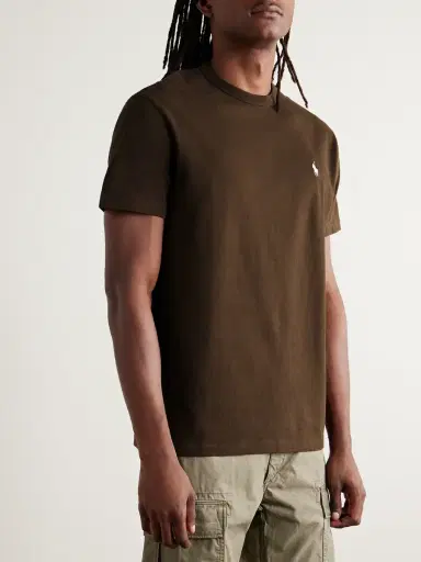 Polo Ralph Lauren Logo-Embroidered Cotton-Jersey T-Shirt - Men | Thumbnail 3 Polo Ralph Lauren Logo-Embroidered Cotton-Jersey T-Shirt - Men | Thumbnail 3