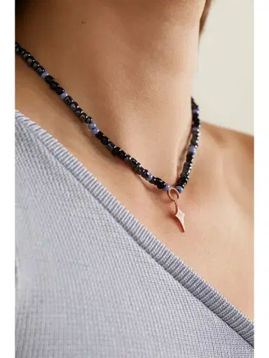 Diane Kordas 14-karat Rose Gold, Bead And Diamond Necklace | Thumbnail 2 Diane Kordas 14-karat Rose Gold, Bead And Diamond Necklace | Thumbnail 2