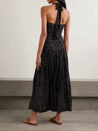 Zimmermann Daylight Cutout Fil Coupé-voile Halterneck Midi Dress | Thumbnail 3 Zimmermann Daylight Cutout Fil Coupé-voile Halterneck Midi Dress | Thumbnail 3