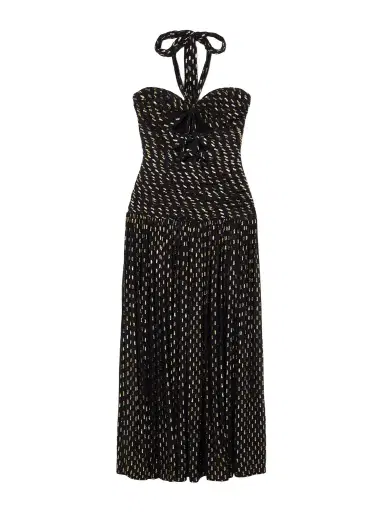 Zimmermann Daylight Cutout Fil Coupé-voile Halterneck Midi Dress | Thumbnail 1 Zimmermann Daylight Cutout Fil Coupé-voile Halterneck Midi Dress | Thumbnail 1