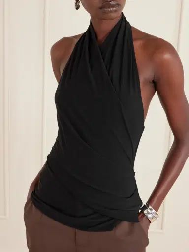 SIR. Matheo Draped Jersey Tank | Thumbnail 3 SIR. Matheo Draped Jersey Tank | Thumbnail 3