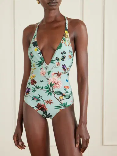 La DoubleJ Printed Halterneck Swimsuit | Thumbnail 2 La DoubleJ Printed Halterneck Swimsuit | Thumbnail 2