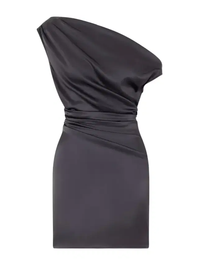 Phare Draped Silk-blend Satin Mini Dress Phare Draped Silk-blend Satin Mini Dress