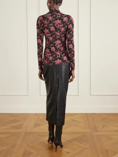 Ulla Johnson Aurelia Floral-print Stretch-jersey Turtleneck Top | Thumbnail 4 Ulla Johnson Aurelia Floral-print Stretch-jersey Turtleneck Top | Thumbnail 4