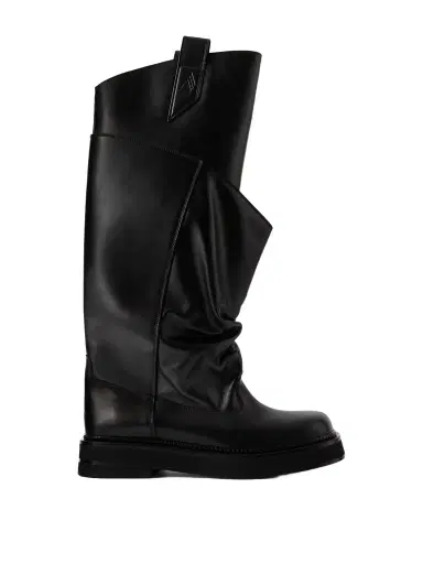 The Attico Passeggiata Layered Leather Knee Boots | Thumbnail 1 The Attico Passeggiata Layered Leather Knee Boots | Thumbnail 1