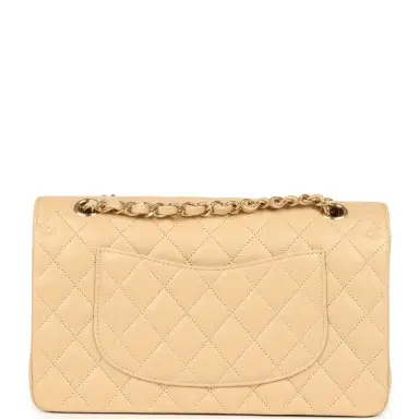 Chanel Chanel Medium Classic Double Flap Beige Caviar Gold Hardware | Thumbnail 4 Chanel Chanel Medium Classic Double Flap Beige Caviar Gold Hardware | Thumbnail 4