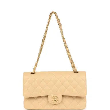 Chanel Chanel Medium Classic Double Flap Beige Caviar Gold Hardware | Thumbnail 7 Chanel Chanel Medium Classic Double Flap Beige Caviar Gold Hardware | Thumbnail 7