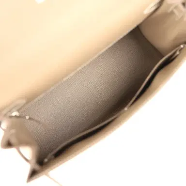 HERMÈS Hermes Kelly Sellier 28 Etoupe Epsom Palladium Hardware | Thumbnail 8 HERMÈS Hermes Kelly Sellier 28 Etoupe Epsom Palladium Hardware | Thumbnail 8
