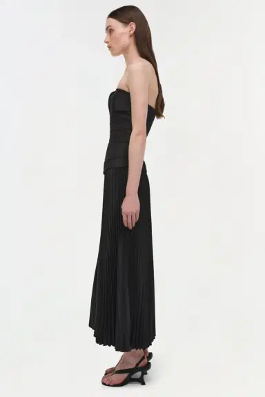 Simkhai Arie Strapless Cotton Bustier Midi Dress | Thumbnail 5 Simkhai Arie Strapless Cotton Bustier Midi Dress | Thumbnail 5