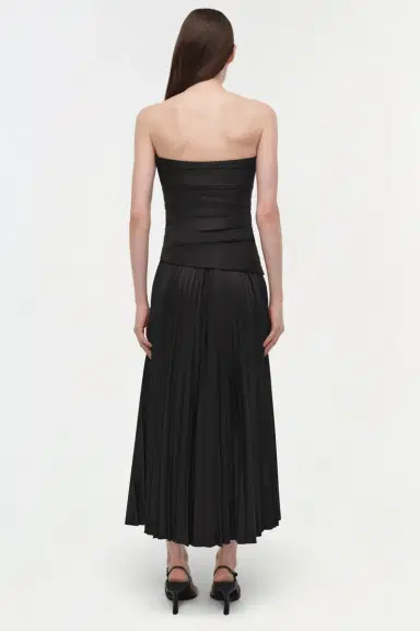 Simkhai Arie Strapless Cotton Bustier Midi Dress | Thumbnail 6 Simkhai Arie Strapless Cotton Bustier Midi Dress | Thumbnail 6