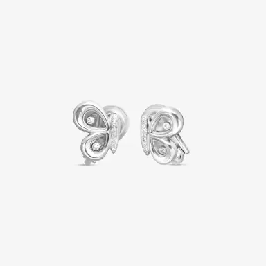 Chopard Chopard Happy Butterfly 18K White Gold Diamond Stud Earrings by The Solist | Thumbnail 2 Chopard Chopard Happy Butterfly 18K White Gold Diamond Stud Earrings by The Solist | Thumbnail 2