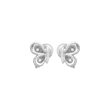 Chopard Chopard Happy Butterfly 18K White Gold Diamond Stud Earrings by The Solist | Thumbnail 1 Chopard Chopard Happy Butterfly 18K White Gold Diamond Stud Earrings by The Solist | Thumbnail 1