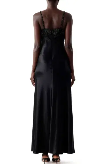 Jason Wu Collection WASHED TWILL BEADED SLIP GOWN | Thumbnail 4 Jason Wu Collection WASHED TWILL BEADED SLIP GOWN | Thumbnail 4