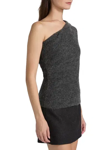 A.L.C. Women's Sue One-Shoulder Rib-Knit Top | Thumbnail 4 A.L.C. Women's Sue One-Shoulder Rib-Knit Top | Thumbnail 4