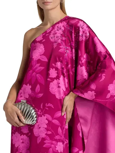 SACHIN BABI Women's Demi Embellished One-Shoulder Gown - Rhodolite Roses | Thumbnail 6 SACHIN BABI Women's Demi Embellished One-Shoulder Gown - Rhodolite Roses | Thumbnail 6