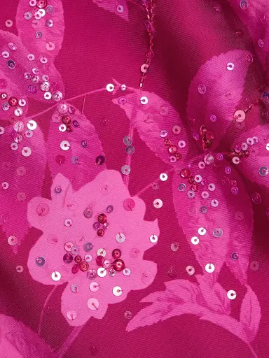 SACHIN BABI Women's Demi Embellished One-Shoulder Gown - Rhodolite Roses | Thumbnail 7 SACHIN BABI Women's Demi Embellished One-Shoulder Gown - Rhodolite Roses | Thumbnail 7
