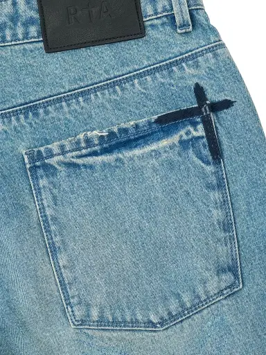 RTA Men's Jonas Distressed Straight Jeans | Thumbnail 4 RTA Men's Jonas Distressed Straight Jeans | Thumbnail 4