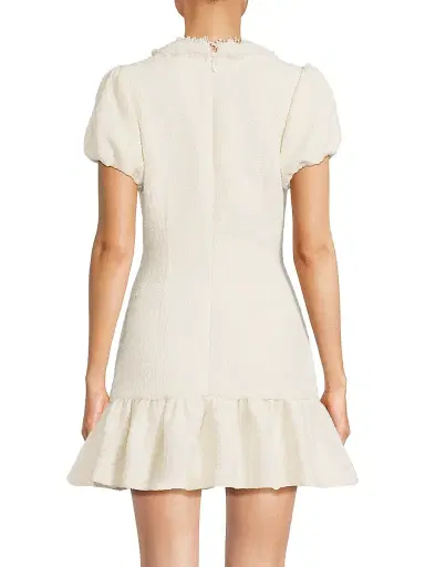 Likely Women's Drop 11 Seraphine Tweed Minidress - White | Thumbnail 5 Likely Women's Drop 11 Seraphine Tweed Minidress - White | Thumbnail 5