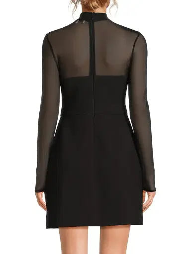 Likely Women's Lulani Sheer Pleated Minidress - Black - Size 2 | Thumbnail 5 Likely Women's Lulani Sheer Pleated Minidress - Black - Size 2 | Thumbnail 5