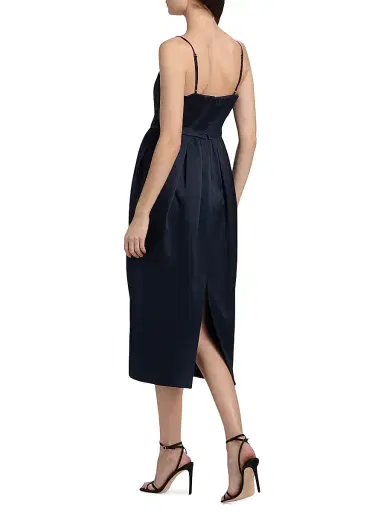 Cinq à Sept Women's Soline Sleeveless Midi-Dress - Navy | Thumbnail 5 Cinq à Sept Women's Soline Sleeveless Midi-Dress - Navy | Thumbnail 5