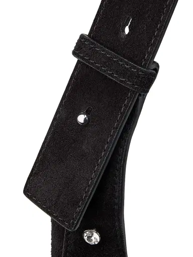 Veronica Beard Women's Crystal-Embellished Suede Shoulder Bag - Black | Thumbnail 7 Veronica Beard Women's Crystal-Embellished Suede Shoulder Bag - Black | Thumbnail 7