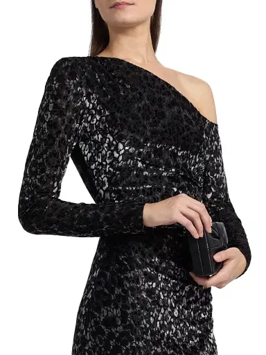 Ramy Brook Women's Anastasia Leopard Devoré Velvet Midi-Dress - Black Leopard Burnout | Thumbnail 6 Ramy Brook Women's Anastasia Leopard Devoré Velvet Midi-Dress - Black Leopard Burnout | Thumbnail 6