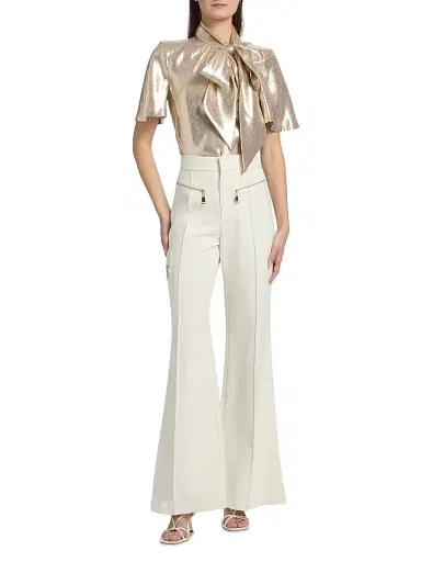 Ramy Brook Women's Emory Wide-Leg Pants - Winter White | Thumbnail 2 Ramy Brook Women's Emory Wide-Leg Pants - Winter White | Thumbnail 2