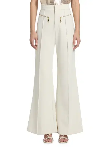 Ramy Brook Women's Emory Wide-Leg Pants - Winter White | Thumbnail 3 Ramy Brook Women's Emory Wide-Leg Pants - Winter White | Thumbnail 3
