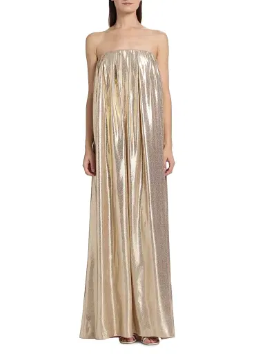 Ramy Brook Women's Chiara Metallic Silk Strapless Sashed Gown - Gold | Thumbnail 6 Ramy Brook Women's Chiara Metallic Silk Strapless Sashed Gown - Gold | Thumbnail 6