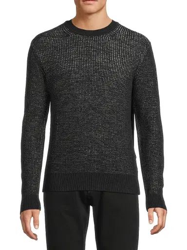 rag & bone Men's Simon Marled-Knit Crewneck Sweater - Navy Multi | Thumbnail 3 rag & bone Men's Simon Marled-Knit Crewneck Sweater - Navy Multi | Thumbnail 3