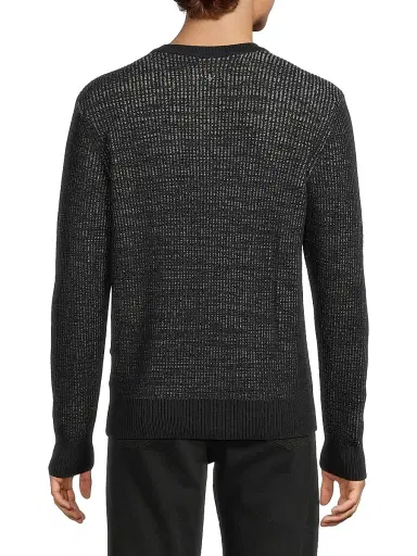 rag & bone Men's Simon Marled-Knit Crewneck Sweater - Navy Multi | Thumbnail 5 rag & bone Men's Simon Marled-Knit Crewneck Sweater - Navy Multi | Thumbnail 5