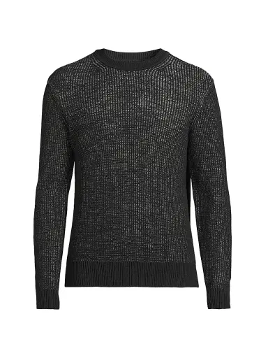 rag & bone Men's Simon Marled-Knit Crewneck Sweater - Navy Multi | Thumbnail 1 rag & bone Men's Simon Marled-Knit Crewneck Sweater - Navy Multi | Thumbnail 1