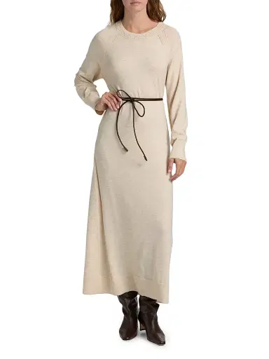 rag & bone Women's Loren Wool-Blend Self-Belt Maxi Dress - | Thumbnail 2 rag & bone Women's Loren Wool-Blend Self-Belt Maxi Dress - | Thumbnail 2