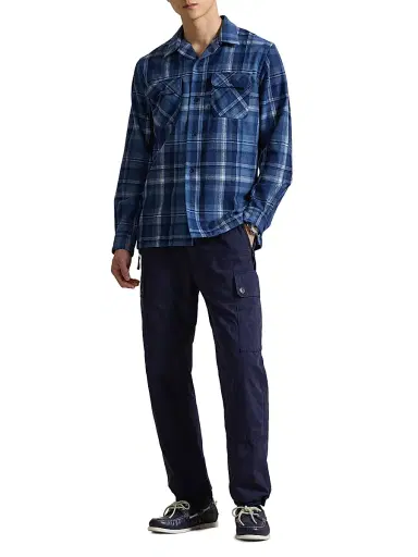 Polo Ralph Lauren Men's Plaid Wool Button-Front Shirt | Thumbnail 2 Polo Ralph Lauren Men's Plaid Wool Button-Front Shirt | Thumbnail 2