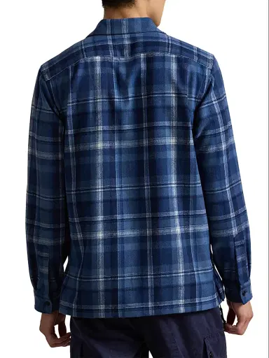 Polo Ralph Lauren Men's Plaid Wool Button-Front Shirt | Thumbnail 4 Polo Ralph Lauren Men's Plaid Wool Button-Front Shirt | Thumbnail 4