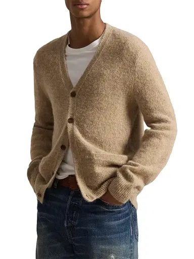 Polo Ralph Lauren Men's Wool-Alpaca-Blend Cardigan | Thumbnail 3 Polo Ralph Lauren Men's Wool-Alpaca-Blend Cardigan | Thumbnail 3