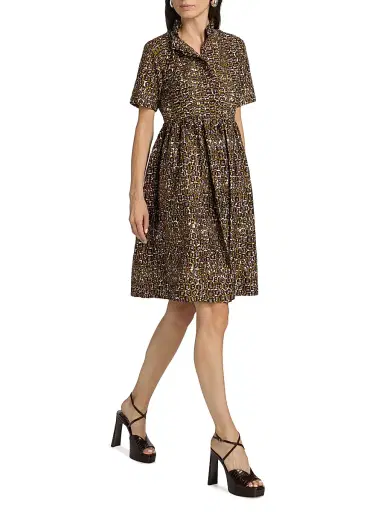 Elisamama Women's Olori Printed Cotton Minidress | Thumbnail 2 Elisamama Women's Olori Printed Cotton Minidress | Thumbnail 2