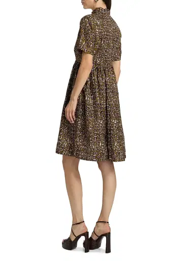 Elisamama Women's Olori Printed Cotton Minidress | Thumbnail 5 Elisamama Women's Olori Printed Cotton Minidress | Thumbnail 5