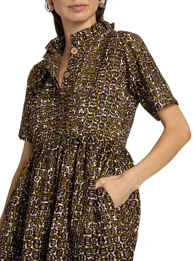 Elisamama Women's Olori Printed Cotton Minidress | Thumbnail 6 Elisamama Women's Olori Printed Cotton Minidress | Thumbnail 6
