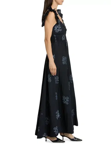 Elisamama Women's Ibukun Printed Maxi Dress | Thumbnail 4 Elisamama Women's Ibukun Printed Maxi Dress | Thumbnail 4