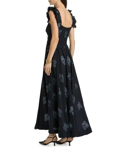 Elisamama Women's Ibukun Printed Maxi Dress | Thumbnail 5 Elisamama Women's Ibukun Printed Maxi Dress | Thumbnail 5
