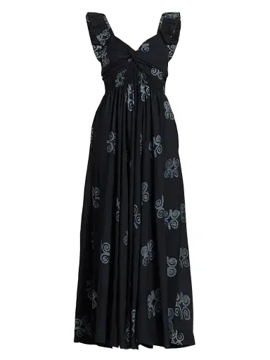 Elisamama Women's Ibukun Printed Maxi Dress | Thumbnail 1 Elisamama Women's Ibukun Printed Maxi Dress | Thumbnail 1